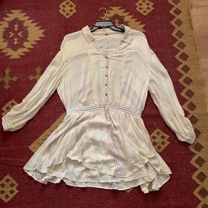 Nautical Free People Oversized Collared Dress